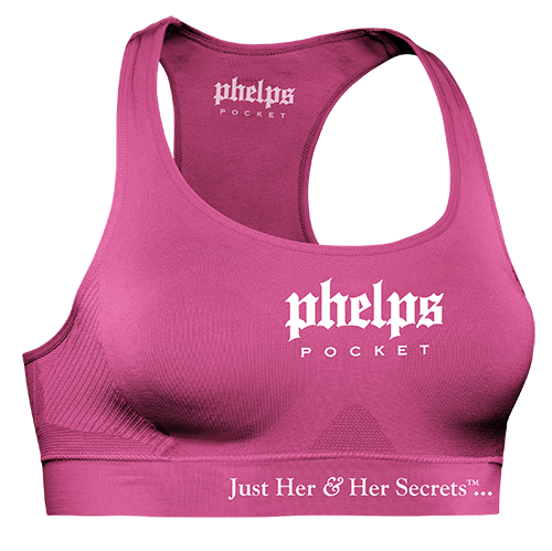 Phelps Pocket Sport Bra Pink COMING SOON